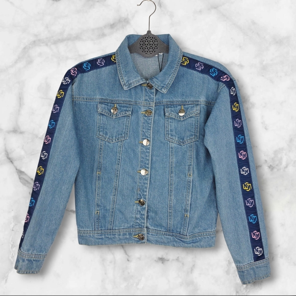 Norris Nuts Other - Norris‎ Nuts Girl's Denim Jacket Multi Logo Size 12